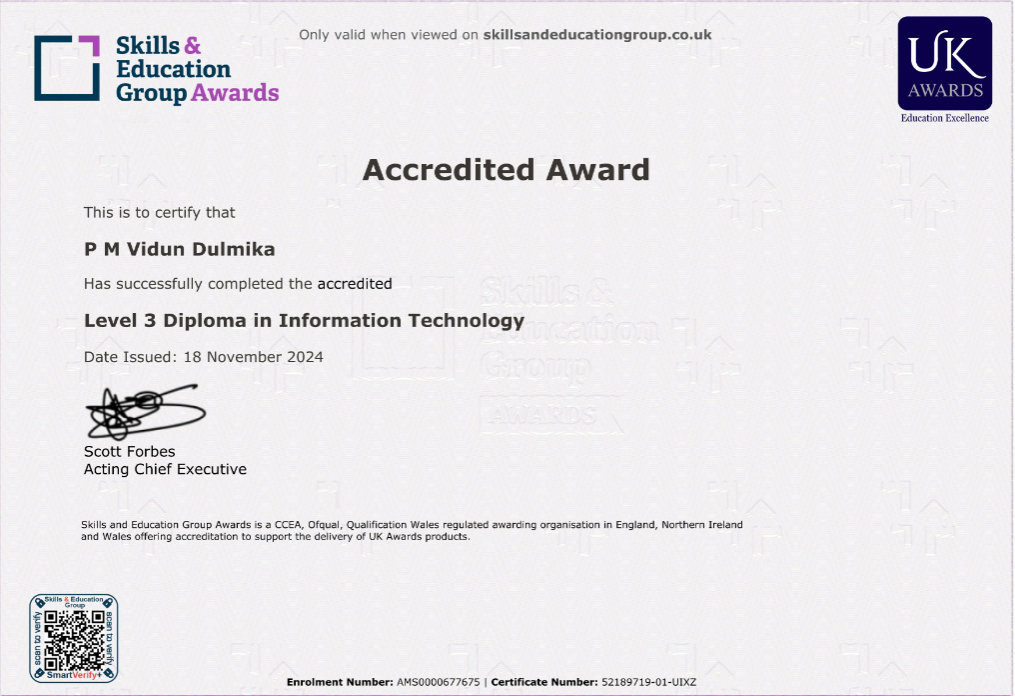 Diploma in ICT